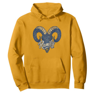 Ramily Bighorn Sheep Skull Ram Lover Vintage Hoodie TS02 Gold Print Your Wear
