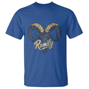 Ramily Bighorn Sheep Skull Ram Lover Vintage T Shirt TS02 Royal Blue Print Your Wear