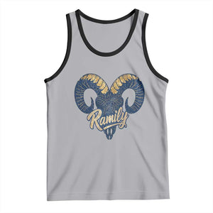 Ramily Bighorn Sheep Skull Ram Lover Vintage Tank Top TS02 Athletic Heather Black Print Your Wear