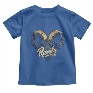 Ramily Bighorn Sheep Skull Ram Lover Vintage Toddler T Shirt TS02 Royal Blue Print Your Wear