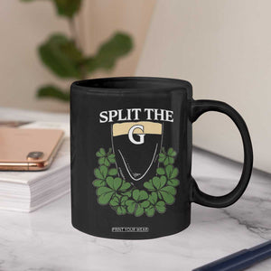 Split the G Funny Irish Stout Beer Drinking Game Coffee Mug St. Patrick’s Day Shamrocks Pub Crawl Crew TS02 Print Your Wear
