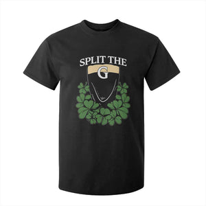 Split the G Funny Irish Stout Beer Drinking Game T Shirt For Kid St. Patrick’s Day Shamrocks Pub Crawl Crew TS02 Black Print Your Wear