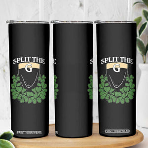 Split the G Funny Irish Stout Beer Drinking Game Skinny Tumbler St. Patrick’s Day Shamrocks Pub Crawl Crew TS02 Print Your Wear