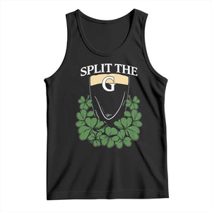 Split the G Funny Irish Stout Beer Drinking Game Tank Top St. Patrick’s Day Shamrocks Pub Crawl Crew TS02 Black Print Your Wear