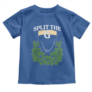Split the G Funny Irish Stout Beer Drinking Game Toddler T Shirt St. Patrick’s Day Shamrocks Pub Crawl Crew TS02 Royal Blue Print Your Wear
