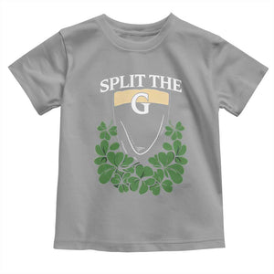 Split the G Funny Irish Stout Beer Drinking Game Toddler T Shirt St. Patrick’s Day Shamrocks Pub Crawl Crew TS02 Sport Gray Print Your Wear