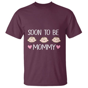 New Mom T Shirt Soon To Be Mommy TS02 Maroon Printyourwear