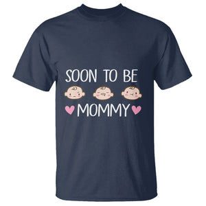 New Mom T Shirt Soon To Be Mommy TS02 Navy Printyourwear