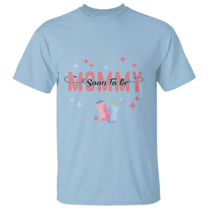 New Mom T Shirt Soon To Be Mommy TS02 Light Blue Printyourwear