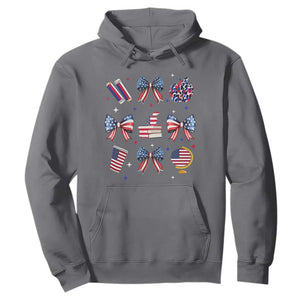 4th of July Teacher Student Hoodie Patriotic Teaching Learning Retro Coquette TS02 Charcoal Print Your Wear