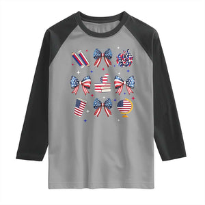 4th of July Teacher Student Raglan Shirt Patriotic Teaching Learning Retro Coquette TS02 Sport Gray Black Print Your Wear