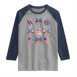 4th of July Teacher Student Raglan Shirt Patriotic Teaching Learning Retro Coquette TS02 Sport Gray Navy Print Your Wear