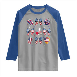 4th of July Teacher Student Raglan Shirt Patriotic Teaching Learning Retro Coquette TS02 Sport Gray Royal Print Your Wear