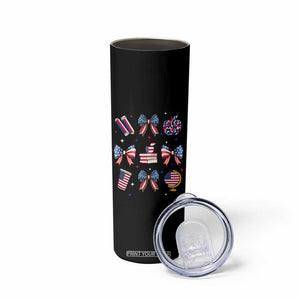 4th of July Teacher Student Skinny Tumbler Patriotic Teaching Learning Retro Coquette TS02 Print Your Wear