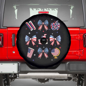 4th of July Teacher Student Spare Tire Cover Patriotic Teaching Learning Retro Coquette TS02 Black Print Your Wear