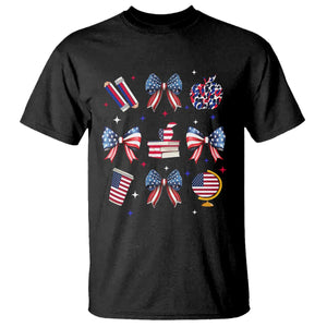 4th of July Teacher Student T Shirt Patriotic Teaching Learning Retro Coquette TS02 Black Print Your Wear