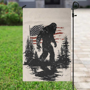 American Flag Bigfoot Garden Flag Patriotic Sasquatch Retro Vintage TS02 Print Your Wear