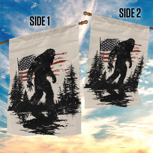 American Flag Bigfoot Garden Flag Patriotic Sasquatch Retro Vintage TS02 Print Your Wear