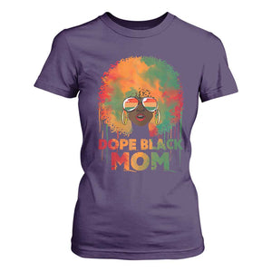 Dope Black Mom T Shirt For Women Proud Afro Melanin Woman Mother's Day Gift TS02 Purple Print Your Wear