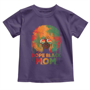 Dope Black Mom Toddler T Shirt Proud Afro Melanin Woman Mother's Day Gift TS02 Purple Print Your Wear