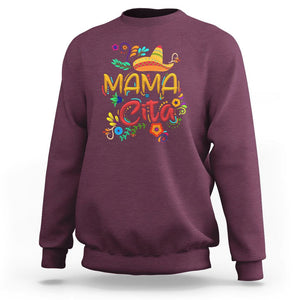 Funny Mexican Mamacita Sweatshirt Latina Hispanic Women TS02 Maroon Printyourwear