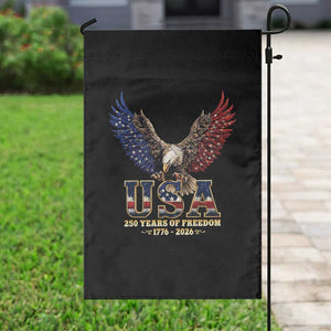 250 Years USA Majestic Bald Eagle Garden Flag American Flag Wings Patriotic Semiquincentennial 250th Anniversary TS02 Print Your Wear