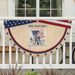 Custom Name Descendant of a Patriot USA 250 Years of Freedom Personalized Patriotic Fan Flag 1776-2026 Revolutionary War Heritage
