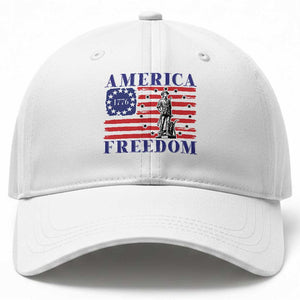 America Freedom 1776 Revolutionary War Baseball Cap Minuteman Betsy Ross Flag Patriotic History TS02 Print Your Wear