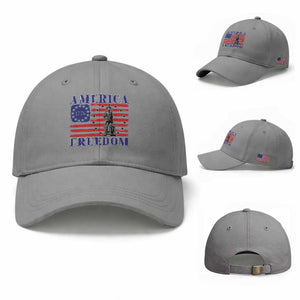 America Freedom 1776 Revolutionary War Baseball Cap Minuteman Betsy Ross Flag Patriotic History TS02 Baseball Cap Universal Fit Sport Gray Print Your Wear