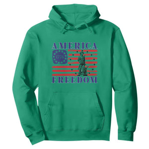 America Freedom 1776 Revolutionary War Hoodie Minuteman Betsy Ross Flag Patriotic History TS02 Irish Green Print Your Wear