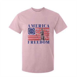 America Freedom 1776 Revolutionary War T Shirt For Kid Minuteman Betsy Ross Flag Patriotic History TS02 Light Pink Print Your Wear