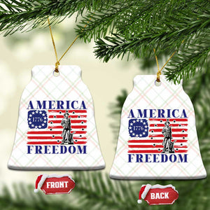 America Freedom 1776 Revolutionary War Ceramic Ornament Minuteman Betsy Ross Flag Patriotic History TS02 Print Your Wear
