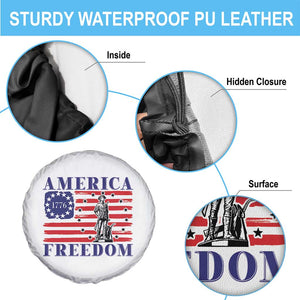 America Freedom 1776 Revolutionary War Spare Tire Cover Minuteman Betsy Ross Flag Patriotic History TS02 Print Your Wear