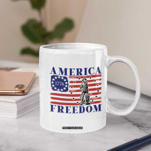America Freedom 1776 Revolutionary War Coffee Mug Minuteman Betsy Ross Flag Patriotic History TS02 Print Your Wear