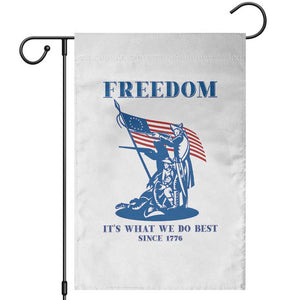 Freedom It’s What We Do Best Since 1776 Garden Flag Revolutionary War Patriot Battle Scene TS02 White Print Your Wear