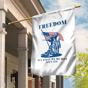 Freedom It’s What We Do Best Since 1776 Garden Flag Revolutionary War Patriot Battle Scene TS02 Print Your Wear