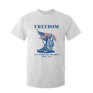 Freedom It’s What We Do Best Since 1776 T Shirt For Kid Revolutionary War Patriot Battle Scene TS02 White Print Your Wear