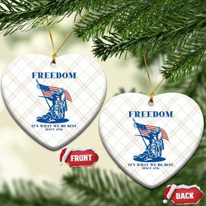 Freedom It’s What We Do Best Since 1776 Ceramic Ornament Revolutionary War Patriot Battle Scene TS02 Print Your Wear