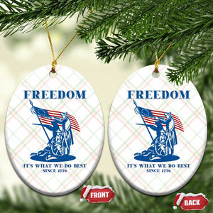 Freedom It’s What We Do Best Since 1776 Ceramic Ornament Revolutionary War Patriot Battle Scene TS02 Print Your Wear