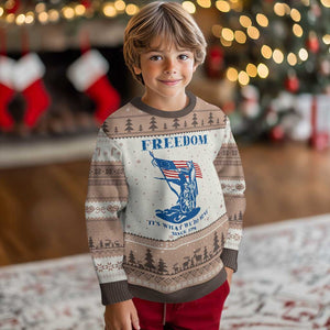 Freedom It’s What We Do Best Since 1776 Ugly Christmas Sweater Revolutionary War Patriot Battle Scene TS02 Mocha Mousse Print Your Wear
