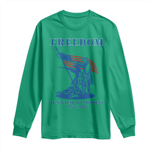 Freedom It’s What We Do Best Since 1776 Long Sleeve Shirt Revolutionary War Patriot Battle Scene TS02 Irish Green Print Your Wear