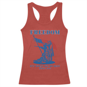 Freedom It’s What We Do Best Since 1776 Racerback Tank Top Revolutionary War Patriot Battle Scene TS02 Red Print Your Wear