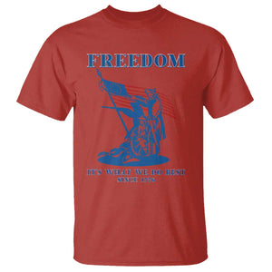 Freedom It’s What We Do Best Since 1776 T Shirt Revolutionary War Patriot Battle Scene TS02 Red Print Your Wear