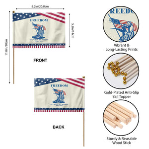 Freedom It’s What We Do Best Since 1776 Patriotic Handheld Flag Revolutionary War Patriot Battle Scene TS02 Print Your Wear