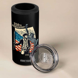 250th Anniversary 1776-2026 We The People 4 in 1 Can Cooler Tumbler George Washington and Statue of Liberty History Pride TS02 Print Your Wear