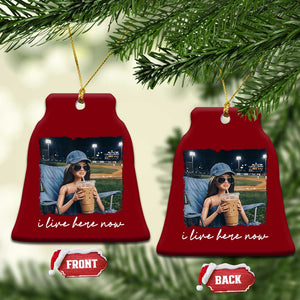 I Live Here Now Funny Doll Face Meme Baseball Lover Ceramic Ornament Game Day Reaction Sports Fan Gift TS02 Print Your Wear