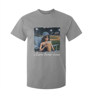 I Live Here Now Funny Doll Face Meme Baseball Lover T Shirt For Kid Game Day Reaction Sports Fan Gift TS02 Sport Gray Print Your Wear