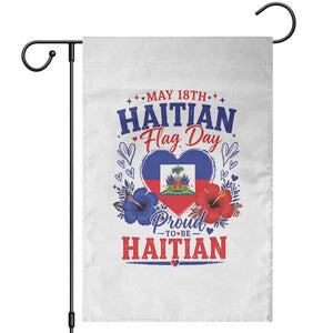 May 18th Haitian Flag Day Floral Hibiscus Garden Flag Proud To Be Haitian Heritage Pride TS02 White Print Your Wear