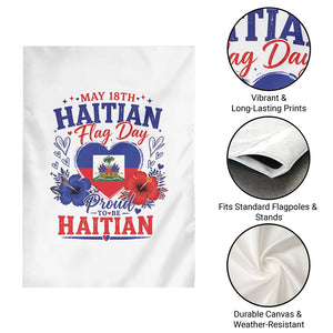 May 18th Haitian Flag Day Floral Hibiscus Garden Flag Proud To Be Haitian Heritage Pride TS02 Print Your Wear