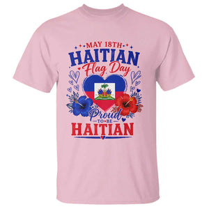 May 18th Haitian Flag Day Floral Hibiscus T Shirt Proud To Be Haitian Heritage Pride TS02 Light Pink Print Your Wear